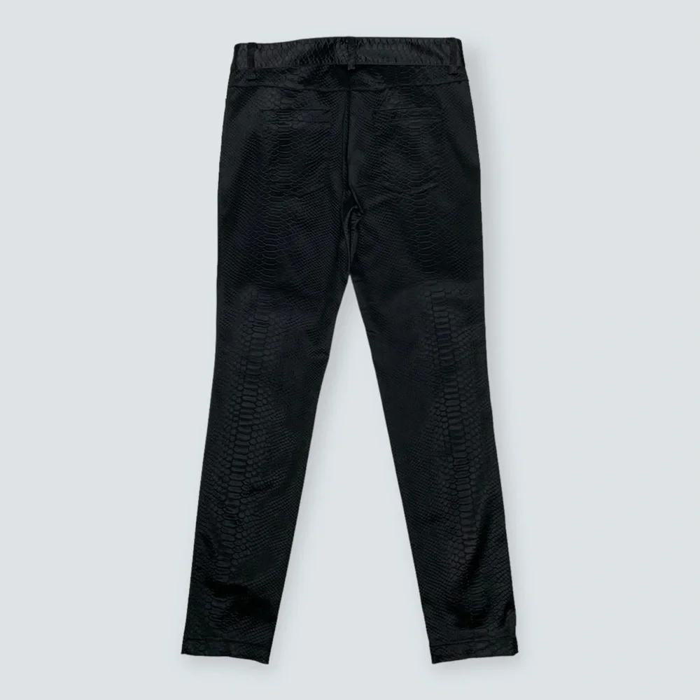 TRICOT CHIC Black “Scales” pattern Women’s Dress Pants Size US 8 NWOT - Picture 4 of 9